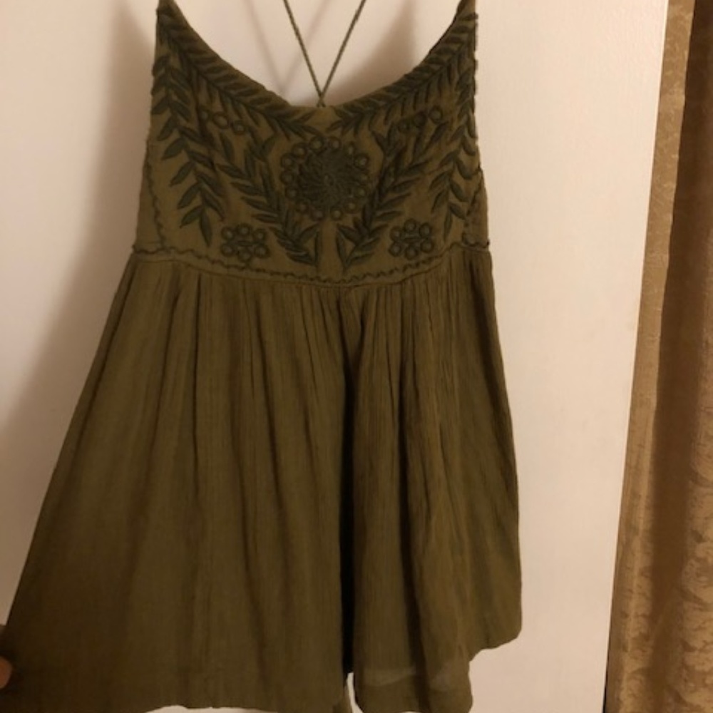 Free People Embroidered Tank